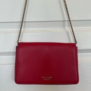 Red Kate Spade New York Crossbody Bag.